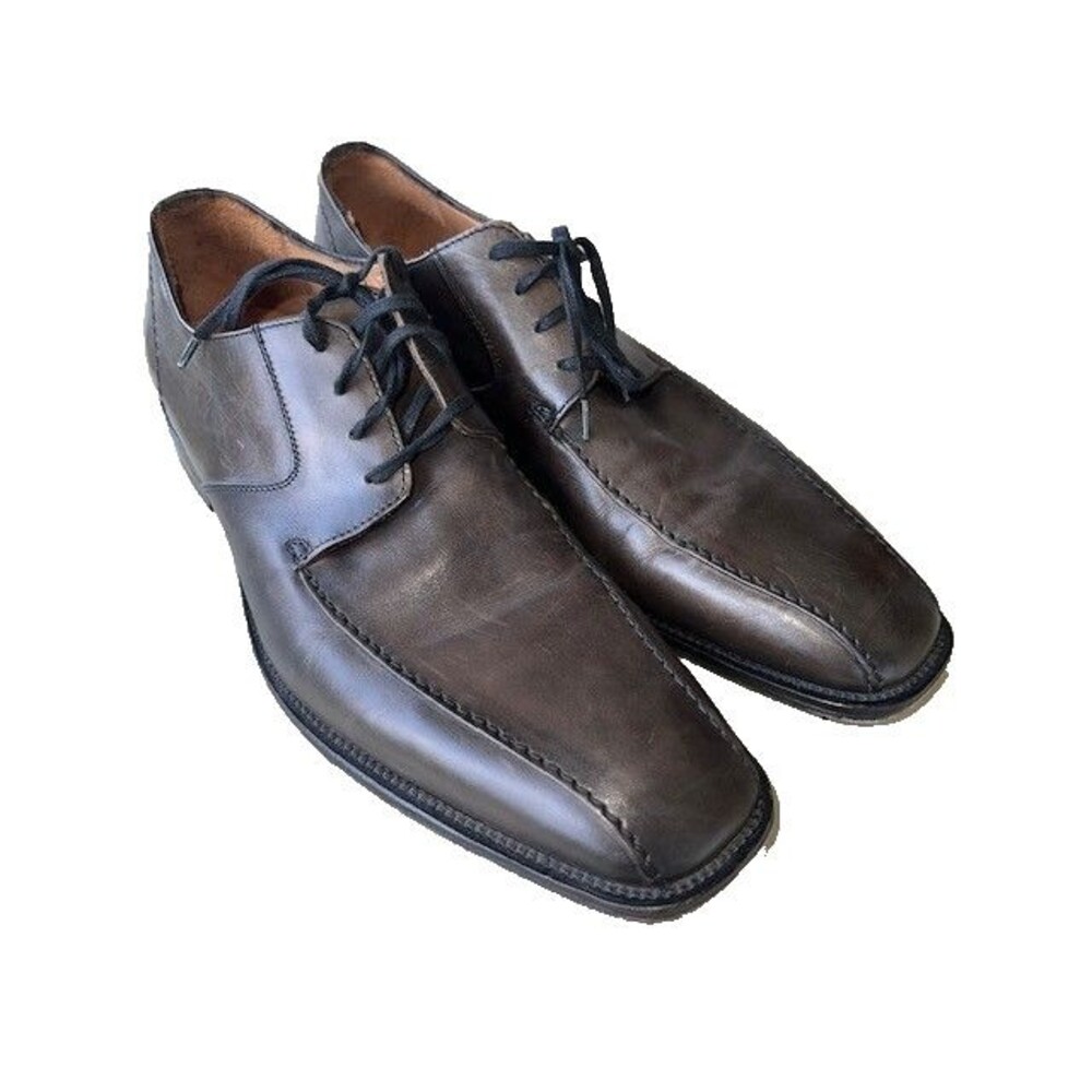 Johnston & Murphy Men's Sz 10M Leather Harding Oxford Brown Shoes